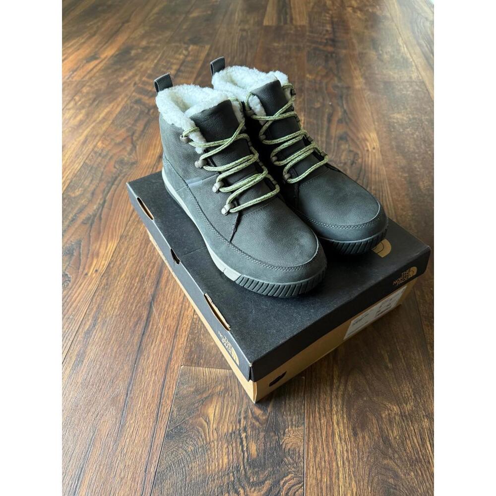 North Face Women's Sierra Mid Lace WP Boots Asphalt Grey/Misty Sage SZ 11
